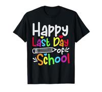 Happy Last Day Of School Teacher's & Student Bambini E Adulti Maglietta