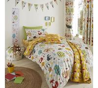 Happy Linen Company, Ensemble de Biancheria da Letto Singola réversible, morbide et Facile à tirer, avec Copripiumino et Federa, Colore Tortora, pour Ragazze et Ragazzi