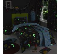 Happy Linen Company, Ensemble réversible pour Les tout-Petits et Les Ragazzi Alien Adventure Outer Space, Bleu Marine