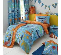 Happy Linen Company, Ensemble réversible pour Les tout-Petits et Les Ragazzi, Ocean Friends Sealife, Bleu