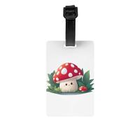 Happy Little Mushroom YYHWHJDE Prints, etichette per bagagli portatili