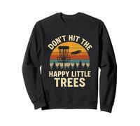 Happy Little Trees - Disco da Golf per Amanti del Frisbee Felpa