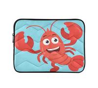 Happy Lobster Jump - Custodia impermeabile imbottita per computer portatile da 14 a 16 pollici, trapuntata, custodia protettiva per notebook