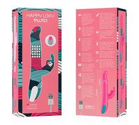 HAPPY LOKY - PLUTO RABBIT VIBRATOR & ROTATOR COMPATIBLE CON WATCHME WIRELESS TECHNOLOGY 8435565937638