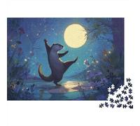 Happy Lontras Dance Under The Full Moon|| Puzzle Divertenti Per Tutta La Famiglia 38x26cm/1000pcs Adulti
