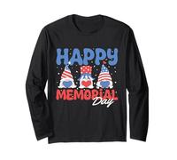 Happy Memorial Day Patriotic Gnomes 4 luglio tema USA Maglia a Manica