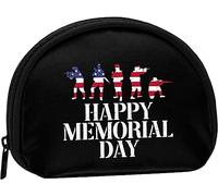 Happy Memorial Day Portamonete Portafoglio Donna E Ragazza Carina Moda Borsa Cambia Pochette Portachiavi Borsa da donna Regalo