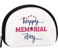 Happy Memorial Day Portamonete Portafoglio Donna E Ragazza Carina Moda Borsa Cambia Pochette Portachiavi Borsa da donna Regalo