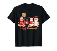 Happy Meowentines Sweet Valentine Cats per Ragazze e Donne Maglietta