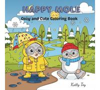 Happy Mole: Relaxing Coloring Book for Kids and Adults
