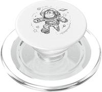 Happy Monkey Astronauta Space Explorer Cosmic Journey PopSockets PopGrip per MagSafe