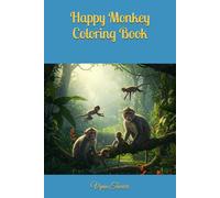 Happy Monkey Coloring Book