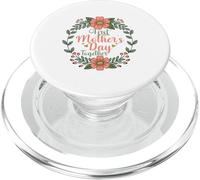 Happy Mother's Day First Day Festa della mamma floreale PopSockets PopGrip per MagSafe