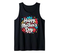 Happy Mothers Day Floral Cute Typography Celebration Design Canotta