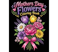 Happy Mother's day flower coloring book