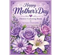 Happy Mother's day flower coloring book