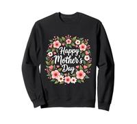 Happy Mother's Day Mama Cute Floral shirt per mamma o nonna Felpa
