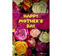 Happy Mother's Day - Modern Graphic, Lined Journal, Notebook, Diary, 120 pages, 6"x9", Watermark, Glossy Cover: Great Gift or Card Alternative