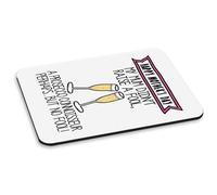 Happy Mother's Day Prosecco Connoisseur PC Computer Mouse Pad Mamma Divertente