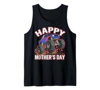 Happy Mothers Day Shirt per Ragazzi Bambino Monster Truck Canotta