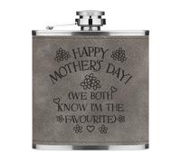 Happy Mother's Giorno Noi Entrambi Know I'M The Favorito 170ml PU Pelle Hip