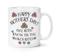 Happy Mother's Giorno We Entrambi Know I'M The Favorito 284ml Tazza - Mamma Joke