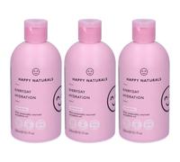Happy Naturals Everyday Hydration Shampoo 3x300 ml