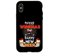 Happy New Beer Shirt - Divertente Natale bere Custodia per iPhone X/XS