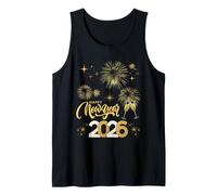 Happy New Year 2026 Party Fireworks Family Matching Holiday Canotta