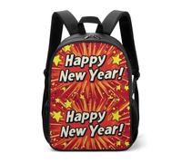 Happy New Year Casual Daypack Funny Daily Zaini Travel Borsa a tracolla per donne uomini