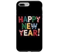 Happy New Year Celebrations Party Art Design Custodia per iPhone 7 Plus/8 Plus