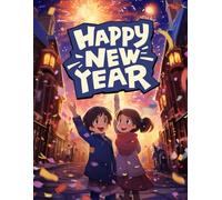 Happy new year: Coloring book for kids 100 pages