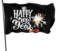 Happy New Year Flag Single Printed Welcome Party Flag Home Garden Yard Decorativo per esterni 3 X 5 Ft Bandiera grande