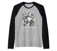 Happy New Year GNOME for Women And Men Funny New Years Party Maglia con Maniche Raglan