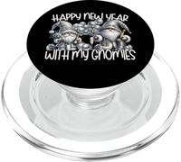 Happy New Year Gnomes Funny Saying Hanging With My Gnomies PopSockets PopGrip per MagSafe