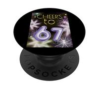 Happy New Year with a 6 7 Zoomer meme vibe. 2026 Countdown PopSockets PopGrip Adesivo