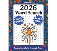 Happy New Year Word Search: 80 Puzzles with 3,200+ Words Featuring Holidays, Celebration, and Fresh Beginnings, Fun Puzzles for All Ages