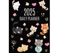 Happy Oak Tree Press Cats Daily Planner 2025 (Tascabile)