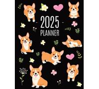 Happy Oak Tree Press Corgi Planner 2025 (Tascabile)