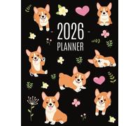 Happy Oak Tree Press Corgi Planner 2026 (Tascabile)