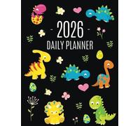Happy Oak Tree Press Dinosaur Daily Planner 2026 (Tascabile)