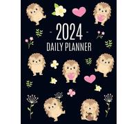 Happy Oak Tree Press Hedgehog Daily Planner 2024 (Tascabile)