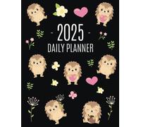 Happy Oak Tree Press Hedgehog Daily Planner 2025 (Tascabile)