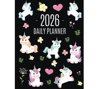 Happy Oak Tree Press Unicorn Daily Planner 2026 (Tascabile)