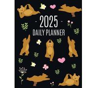 Happy Oak Tree Press Yoga Bear Planner 2025 (Tascabile)