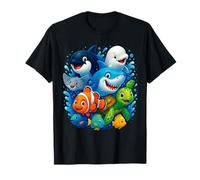 Happy Ocean Wildlife Friends Sea Life Kids Maglietta