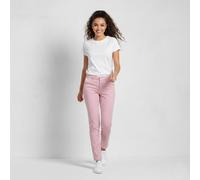 HAPPY Pantaloni cinesi rosa pallido donna Joy sigaretta slim stretch...