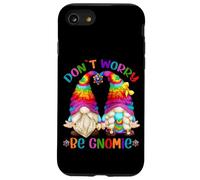 Happy Peace Sign Hippie Gnome Graphic Don`t Worry Be Gnomie Custodia per iPhone SE (2020) / 7/8