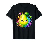 Happy Pear Face Splash Hearts Color Arcobaleno Maglietta
