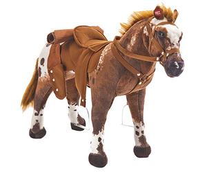 Happy People 58937 - Cavallo da cowboy "Anglo-Arabo", con suono, portata ca. 100 kg